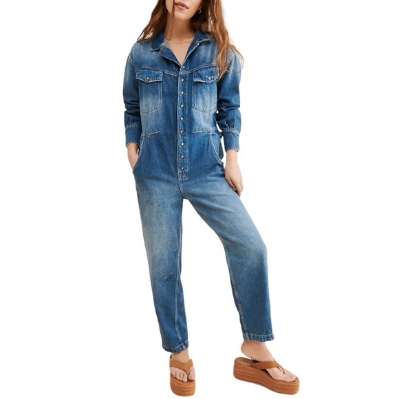 NWT Free People We The Free Townes Coverall in High Noon Size Small - Picture 1 of 15